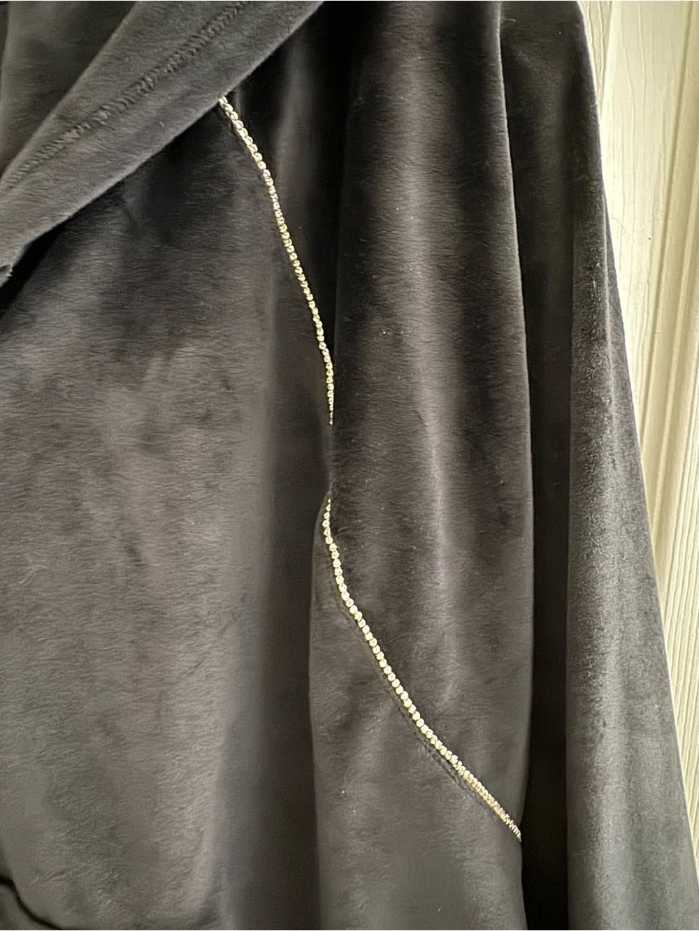 Victoria's Secret Velour Zip Up Hoodie - Y2K Style - Black XXL - Picture 5 of 11